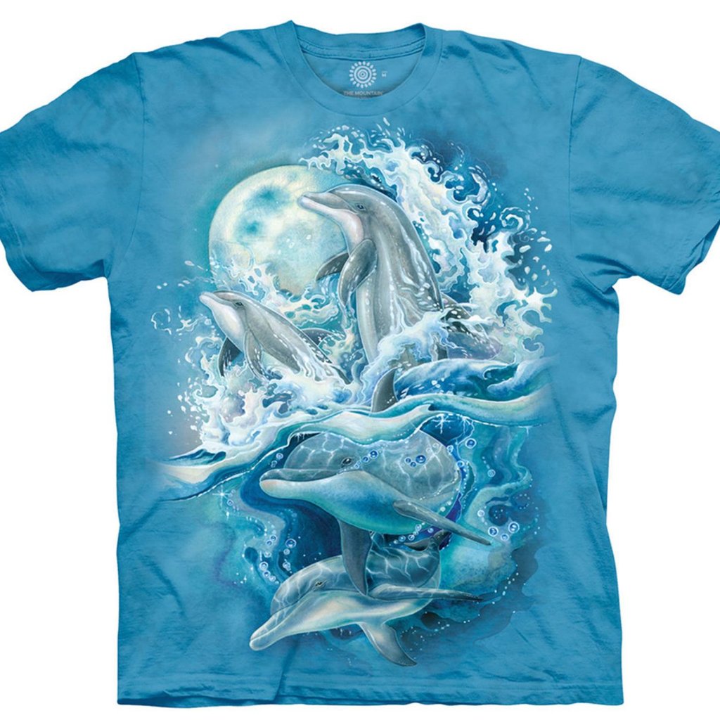Dolphin Bergsma Marine Ocean Tale Flipper Miami Blue Animal Mountain Shirt S3x
